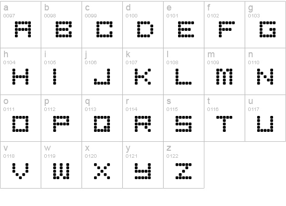 Bored-Regular lowercase a-z preview
