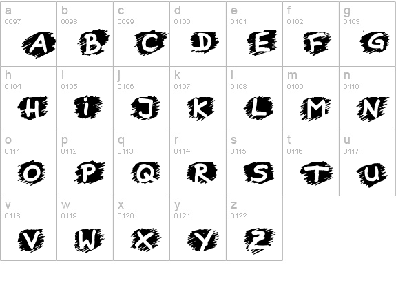 Boring Lesson lowercase a-z preview