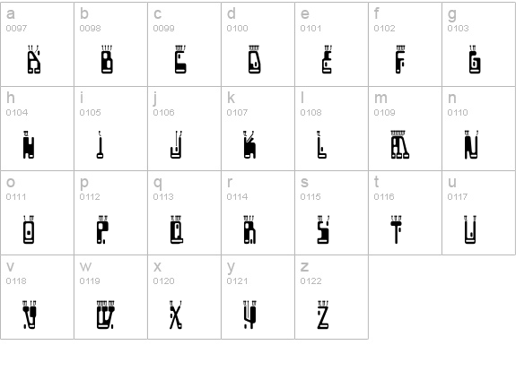 Boron Regular lowercase a-z preview