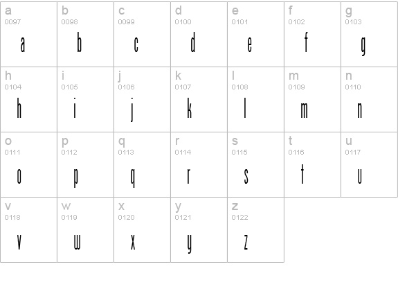 Borzoi Medium lowercase a-z preview