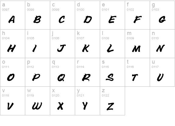 Bottle Depot lowercase a-z preview