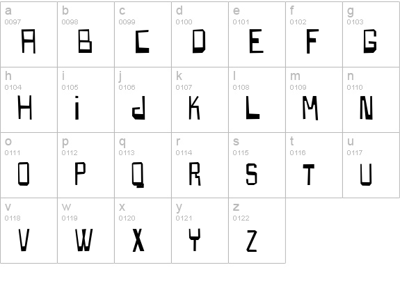 BoxspringA lowercase a-z preview