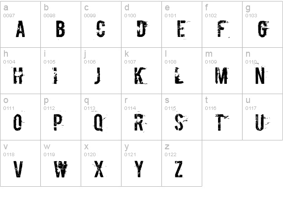 Boycott lowercase a-z preview