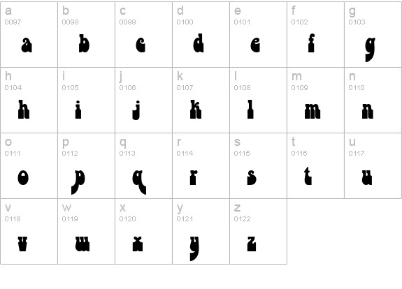 Boyle-Regular lowercase a-z preview