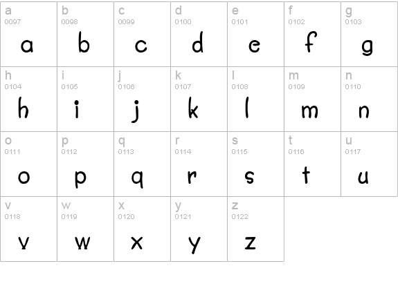 BoyzClubSSK lowercase a-z preview