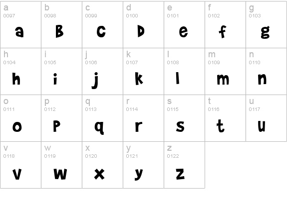 Brady Bunch Remastered lowercase a-z preview