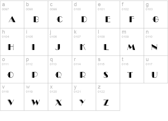 Brando Engraved Normal lowercase a-z preview