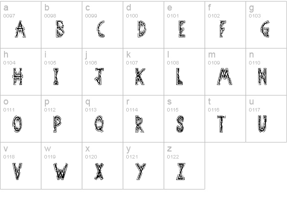 Brawler lowercase a-z preview