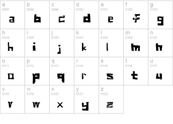 bread lowercase a-z preview