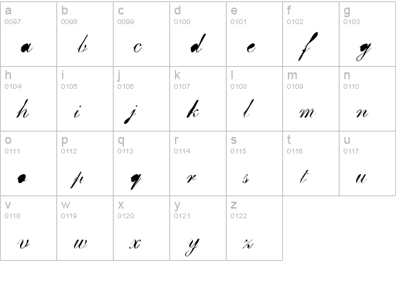 BreastBomb lowercase a-z preview