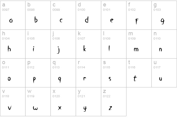 Breathe Karma lowercase a-z preview