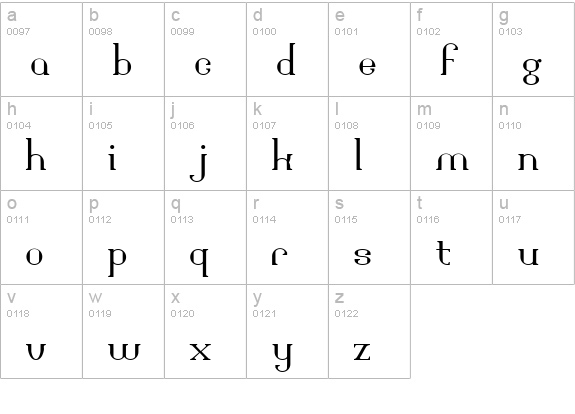BridgeworkA lowercase a-z preview