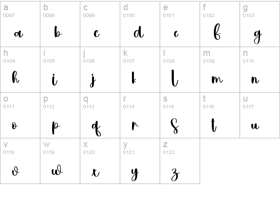 Brittney lowercase a-z preview