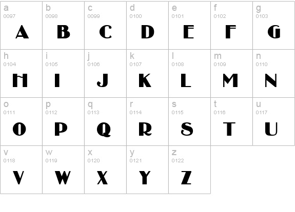 Broadbay Normal lowercase a-z preview