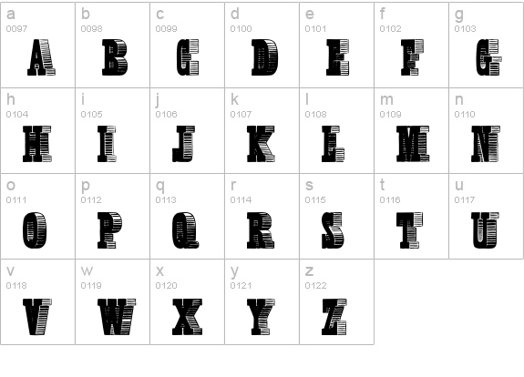 Broadcast lowercase a-z preview