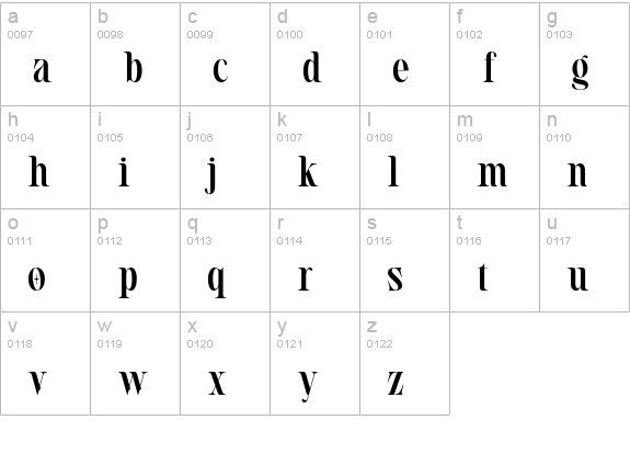 BROGETTA - Modern Serif Font lowercase a-z preview