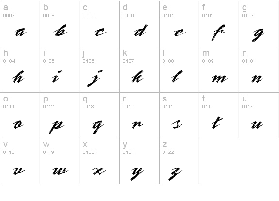 Bronx Plain lowercase a-z preview