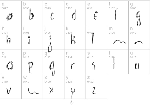 brown bear funk lowercase a-z preview
