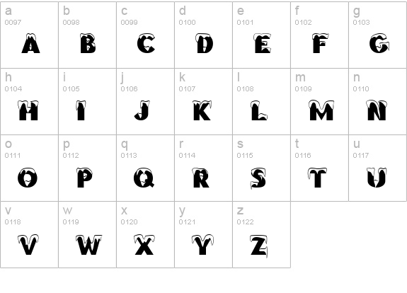 Brrrrr lowercase a-z preview