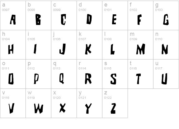 BrutalityExtra lowercase a-z preview