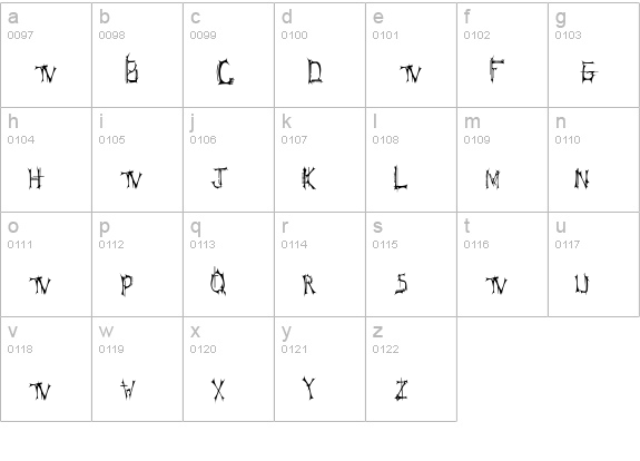 BT Speartooth TRIAL VERSION lowercase a-z preview