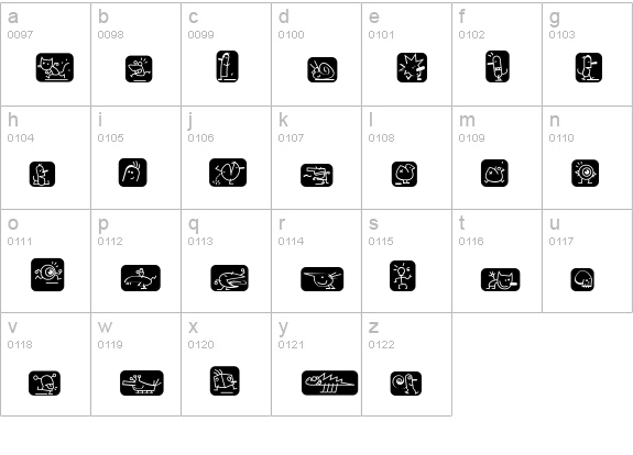 buddies lowercase a-z preview