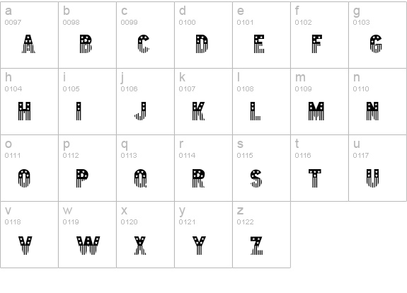 Bunting 2 Normal lowercase a-z preview