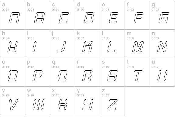 Burger Joint Neon It. Open JL lowercase a-z preview