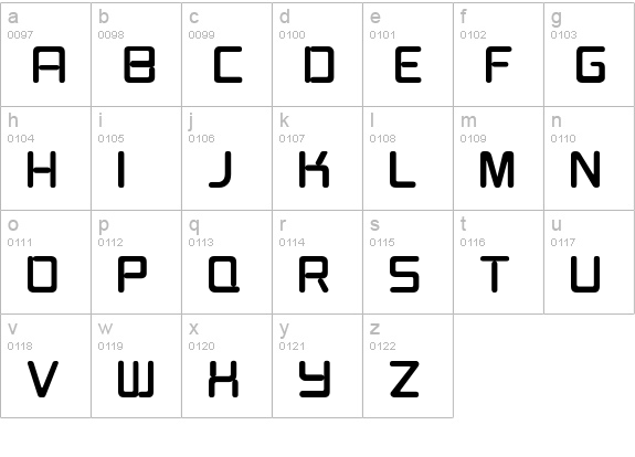 Burger Joint Neon JL lowercase a-z preview