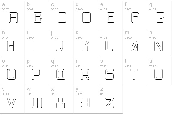 Burger Joint Neon Open JL lowercase a-z preview