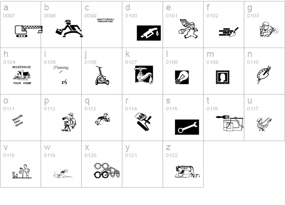 BusinessServicesP01 lowercase a-z preview