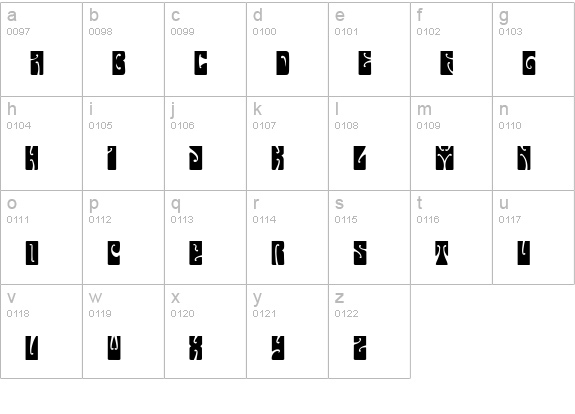 Butterfield Demo lowercase a-z preview