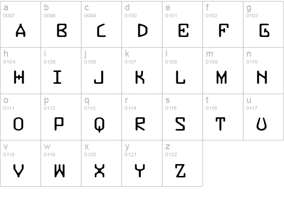 Buzzer Three Std lowercase a-z preview