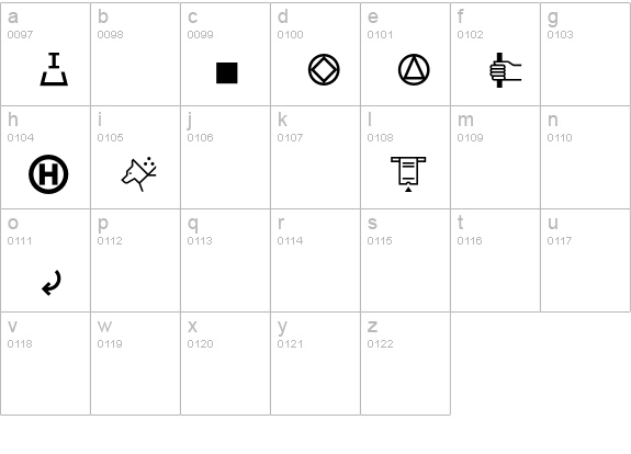 BVGPictZwo lowercase a-z preview