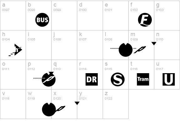 BVGProdukt lowercase a-z preview