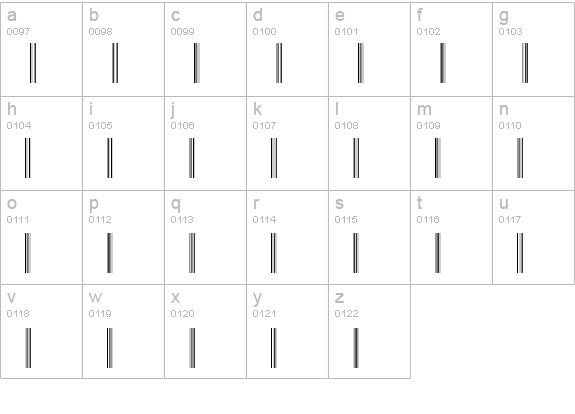 C39P48DhTt lowercase a-z preview