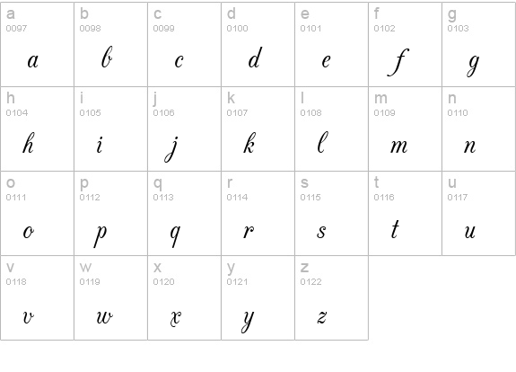 CAC Champagne lowercase a-z preview