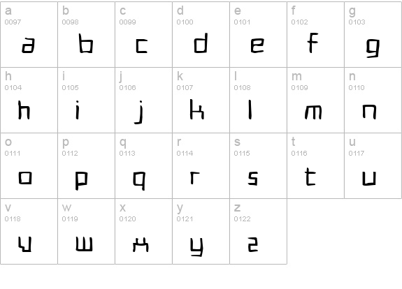 Cadmium Egg lowercase a-z preview