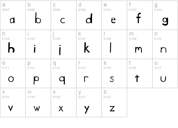 Caduceus lowercase a-z preview