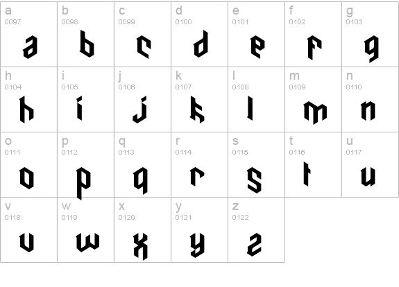 cain lowercase a-z preview