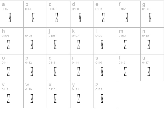 CAITLYN lowercase a-z preview