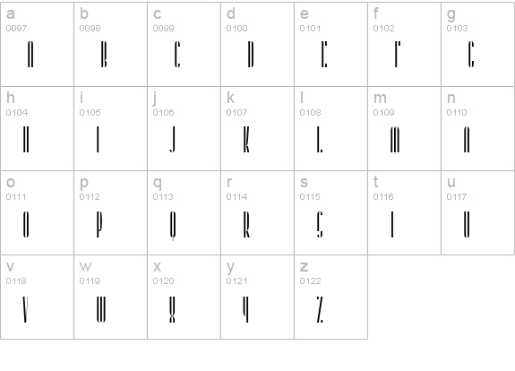 CajunQueen lowercase a-z preview