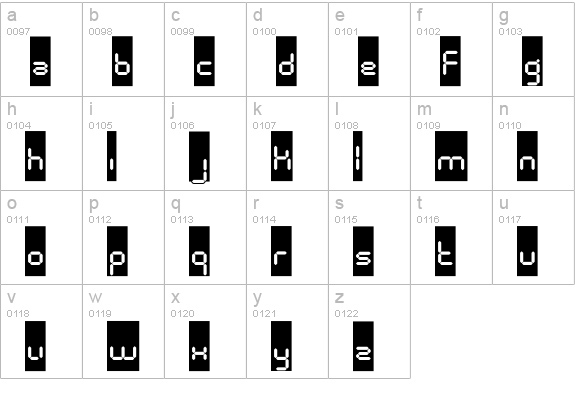 CalculusCameo lowercase a-z preview