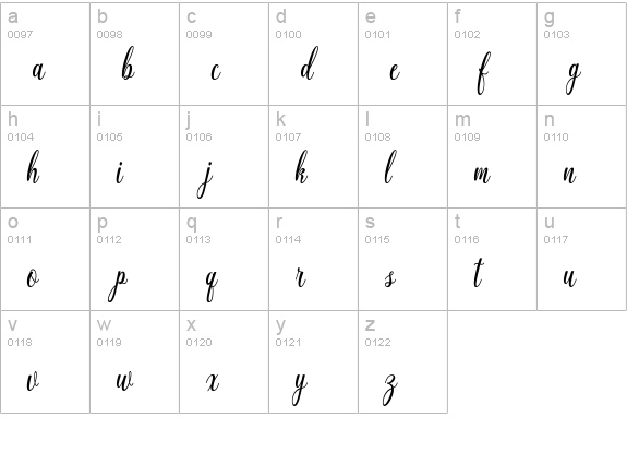 California lowercase a-z preview