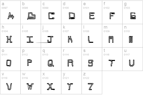 Callaxis lowercase a-z preview