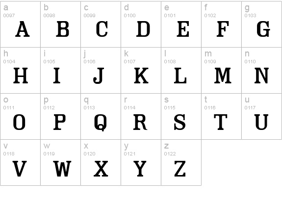 Cam Light lowercase a-z preview