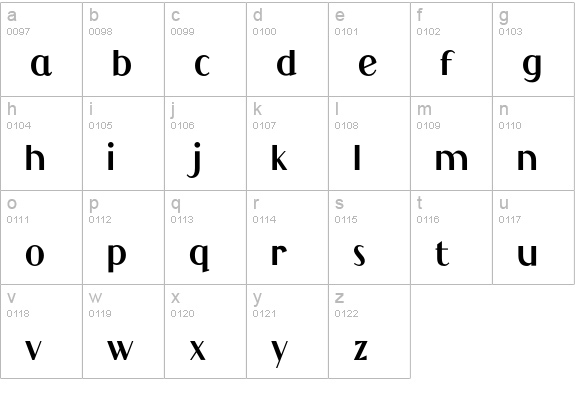 Camion lowercase a-z preview