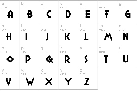 CampGranadaNF lowercase a-z preview