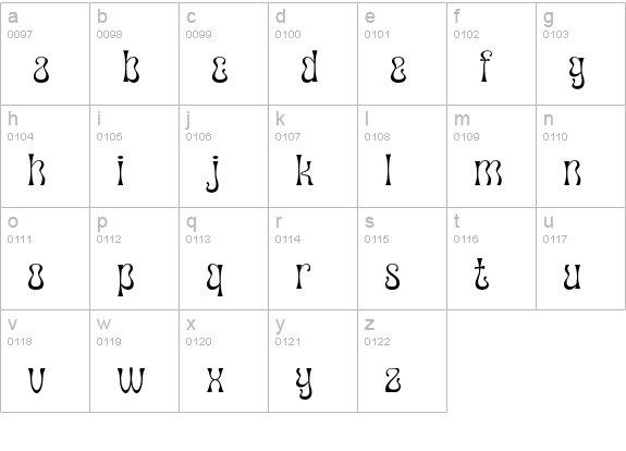 Canobis lowercase a-z preview