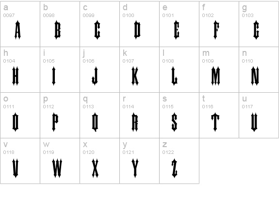Cantina SSi lowercase a-z preview